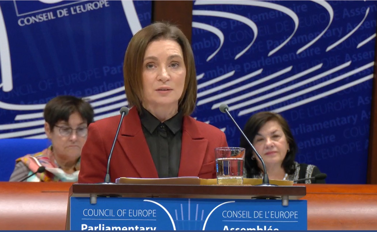 Maia Sandu, la APCE, despre soluționarea conflictului transnistrean: Nu este ușor, mai ales în condițiile în care Rusia menține trupe pe teritoriul nostru