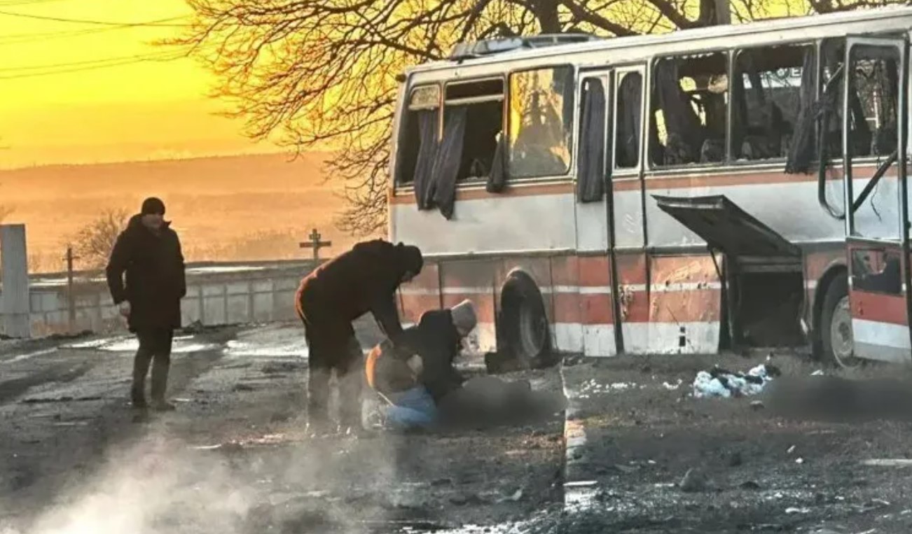 Atac rusesc asupra unui autobuz care transporta mineri ucraineni: „Civili care nu erau implicați în lupte”