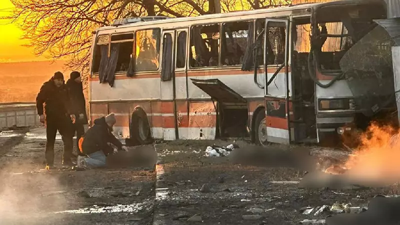 15 oameni au murit, după ce Rusia a atacat cu o dronă un autobuz din Ternivka care transporta mineri ieșiți din tură