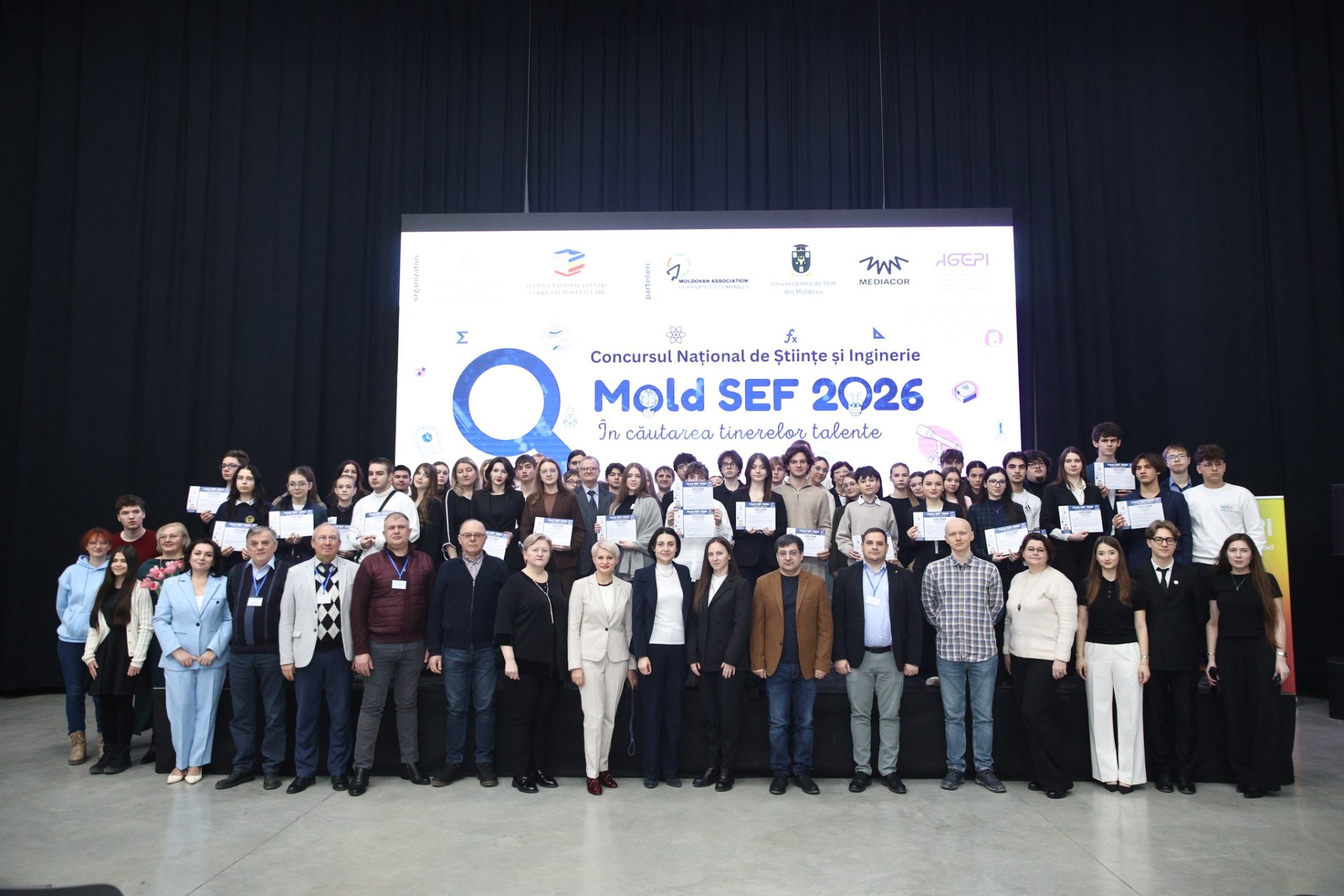 Peste 140 de elevi au participat la Concursul Național de Științe și Inginerie „Mold SEF 2026”. Învingătorii au fost premiați la Chișinău