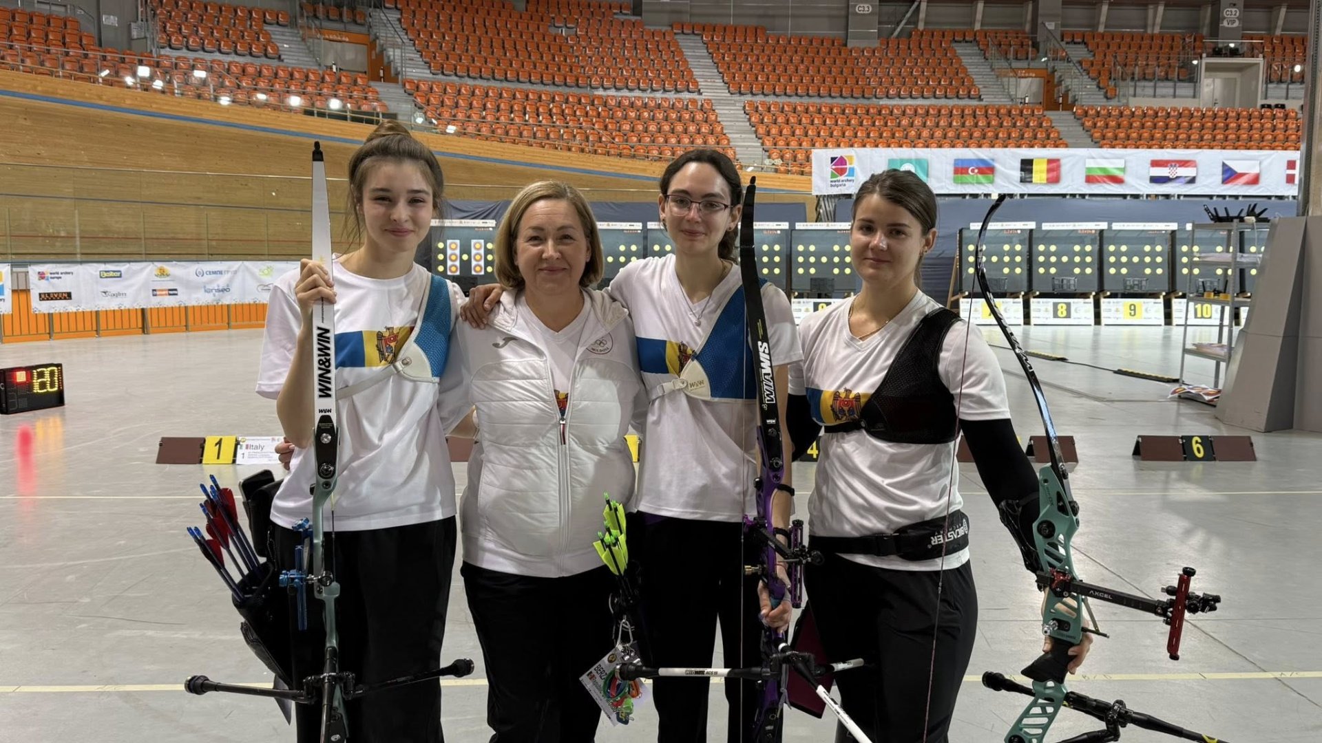 Republica Moldova a devenit campioană europeană la tir cu arcul în sală