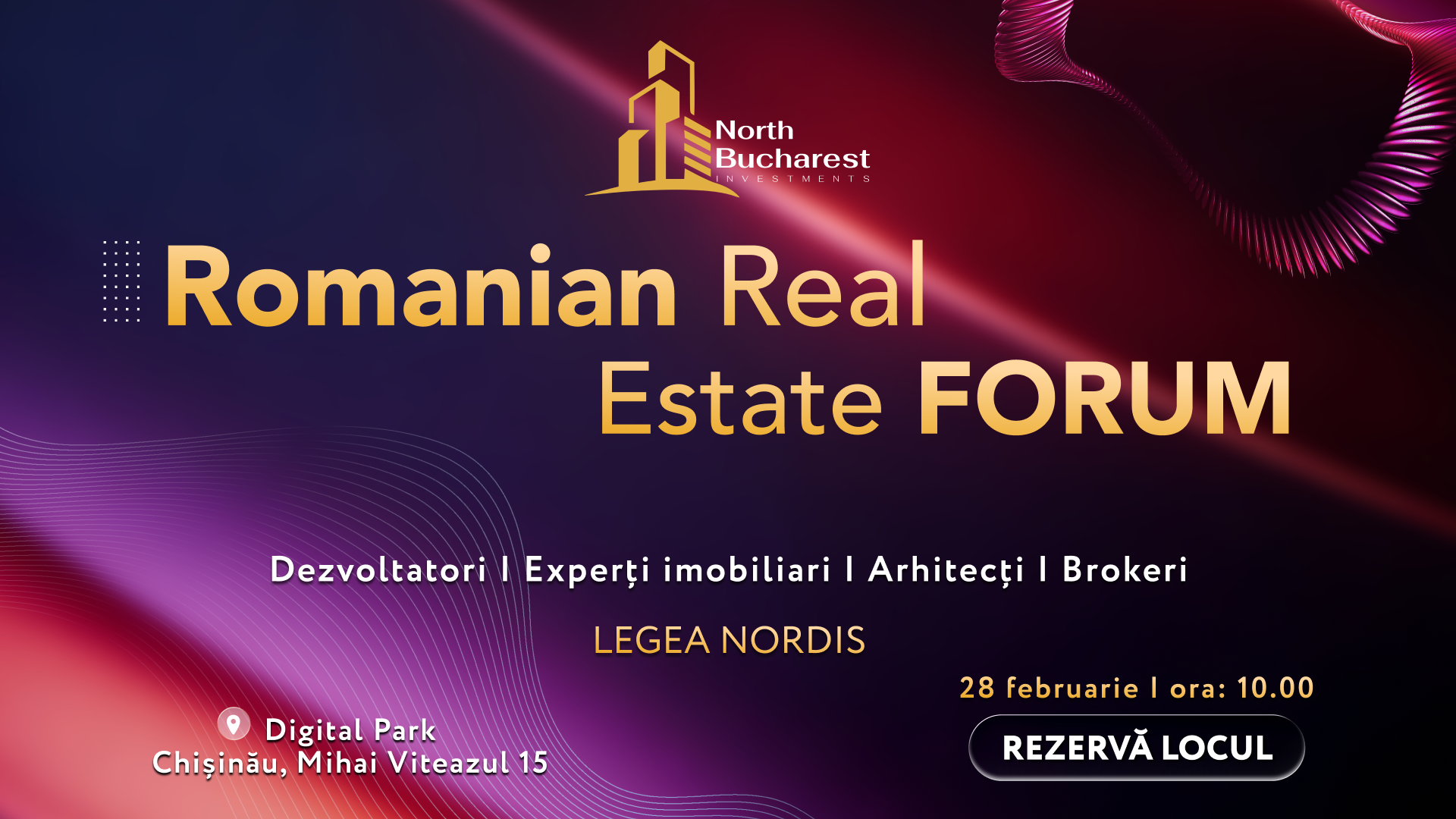 Romanian Real Estate FORUM – pentru prima dată la Chișinău