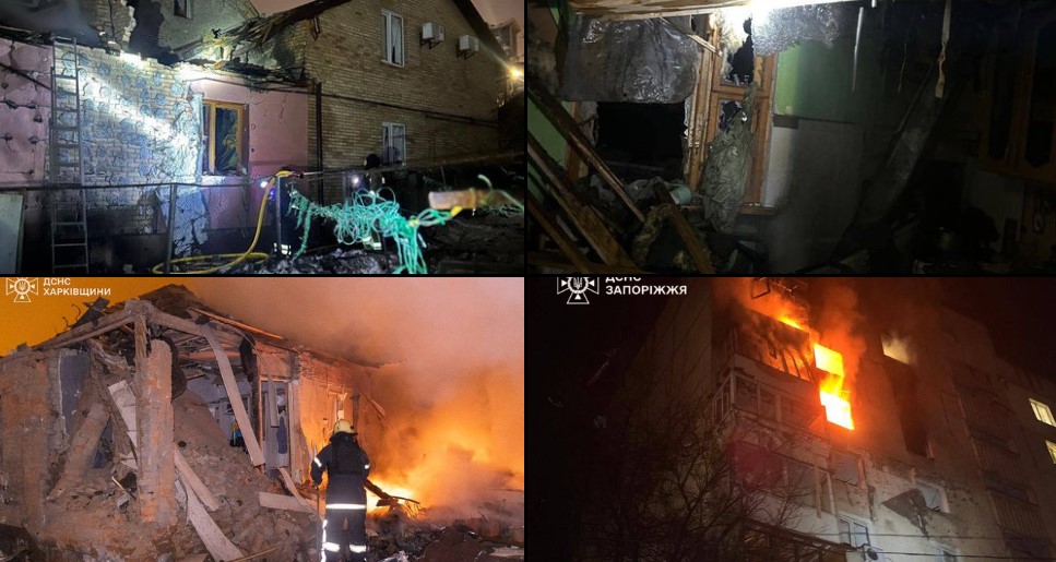 VIDEO // Noapte de foc în Ucraina! Kievul, lovit cu drone și rachete balistice. Zeci de răniți, un copil de 7 ani, mort. Polonia și-a mobilizat aviația