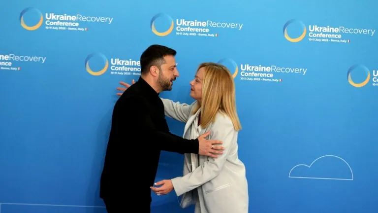 Volodimir Zelenski și Giorgia Meloni au discutat despre războiul din Iran și sprijinul financiar pentru Ucraina