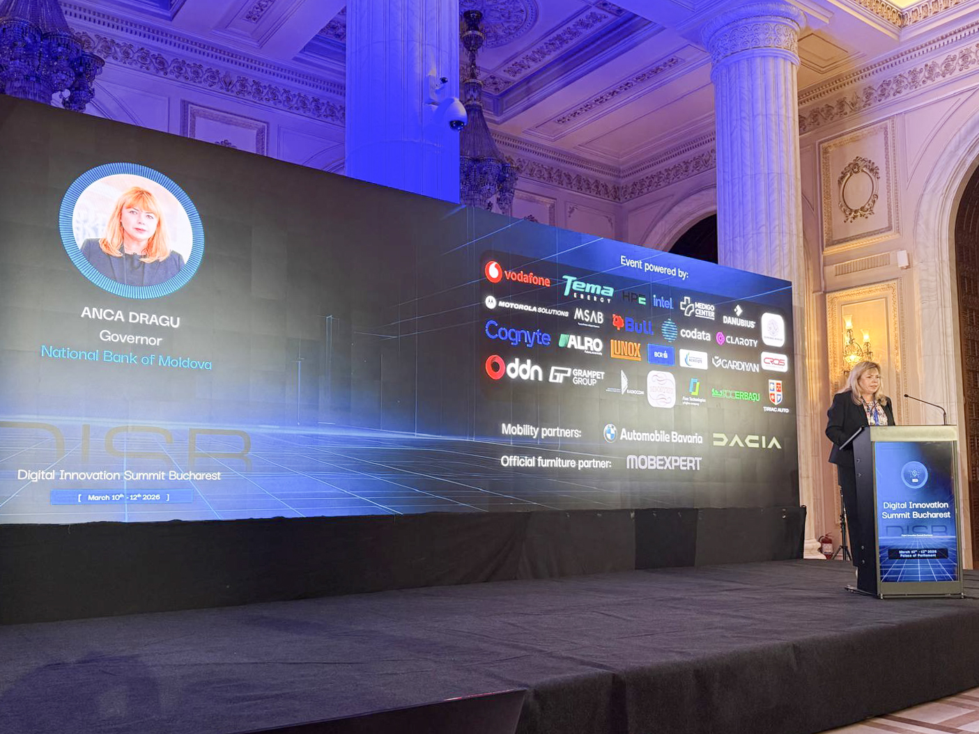 Guvernatorul BNM la Digital Innovation Summit Bucharest: Protecția infrastructurilor critice devine o prioritate în era tehnologiilor emergente