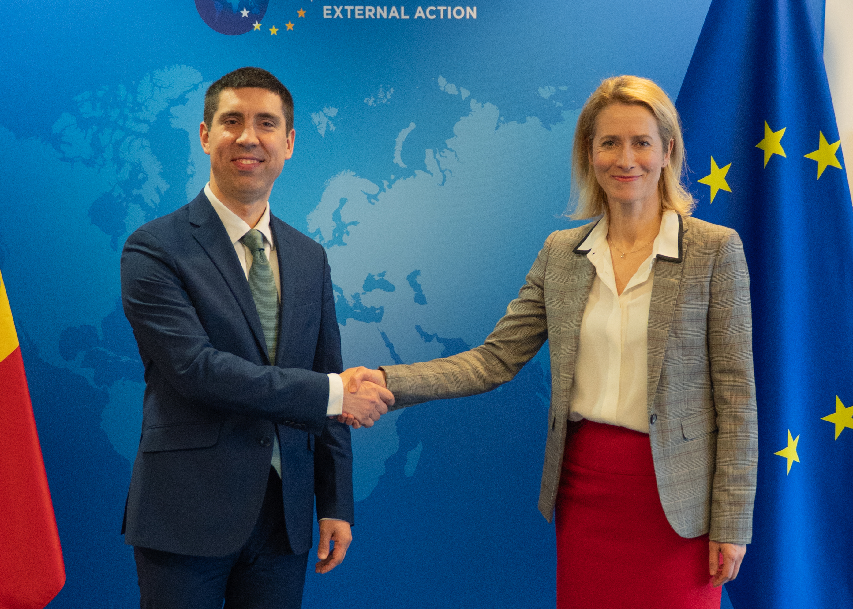 Mihai Popșoi, întrevedere cu Kaja Kallas. A fost reiterat sprijinul UE în domeniul securității și apărării R. Moldova