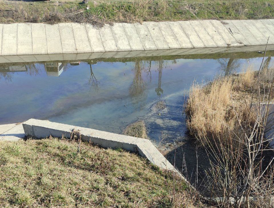 Apă-Canal Chișinău: Petele de ulei din râul Bâc provin dintr-un colector pluvial