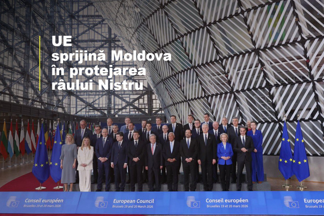 Liderii UE vin în sprijinul R. Moldova și condamnă ferm atacurile Rusiei, care au dus la contaminarea Nistrului