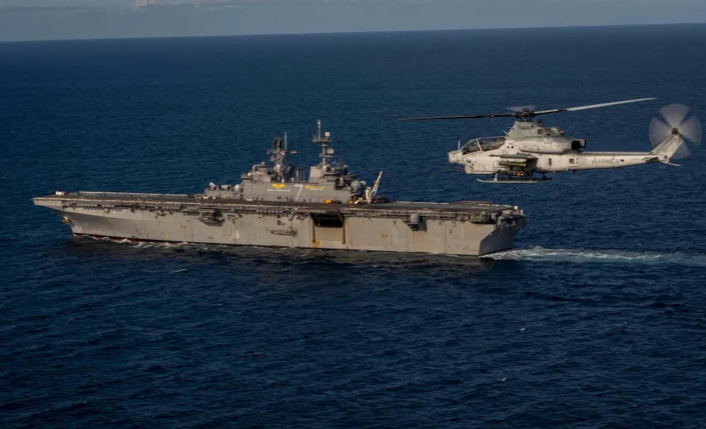 Pușcașii marini americani au ajuns în Orientul Mijlociu cu o navă uriașă