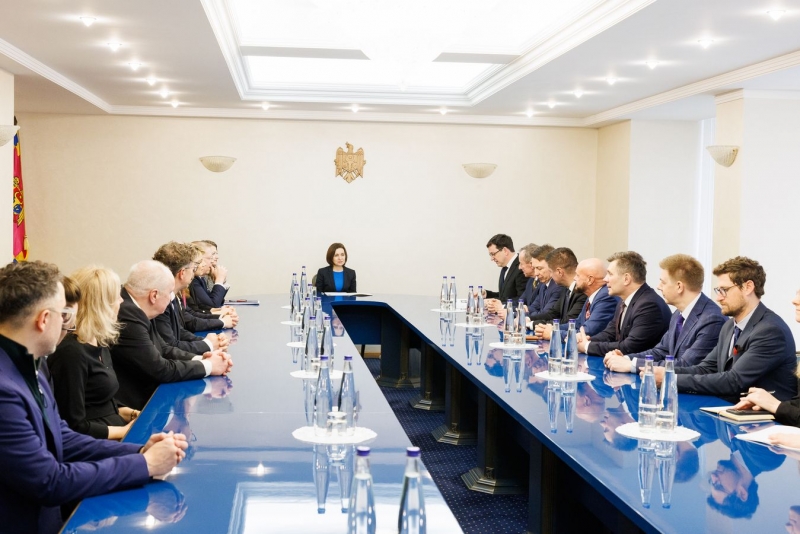 Maia Sandu s-a întâlnit cu delegația Comisiilor pentru afaceri europene din statele baltice, nordice și Polonia