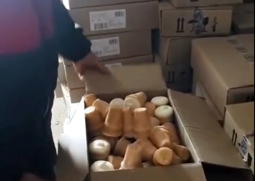 VIDEO // Peste o tonă și jumătate de înghețată de import a fost distrusă de ANSA