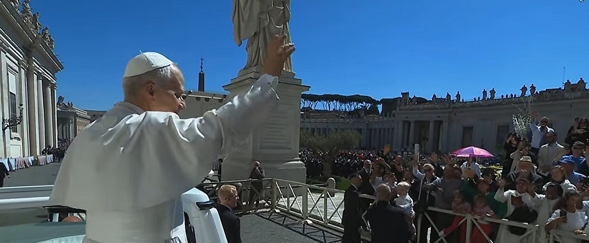 Papa Leon a îndemnat liderii globali să aleagă pacea în prima sa Liturghie de Paşte