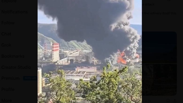 VIDEO // „Cea mai mare catastrofă ecologică”. Ucraina a distrus o rafinărie uriașă a Rusiei de pe coastă Mării Negre