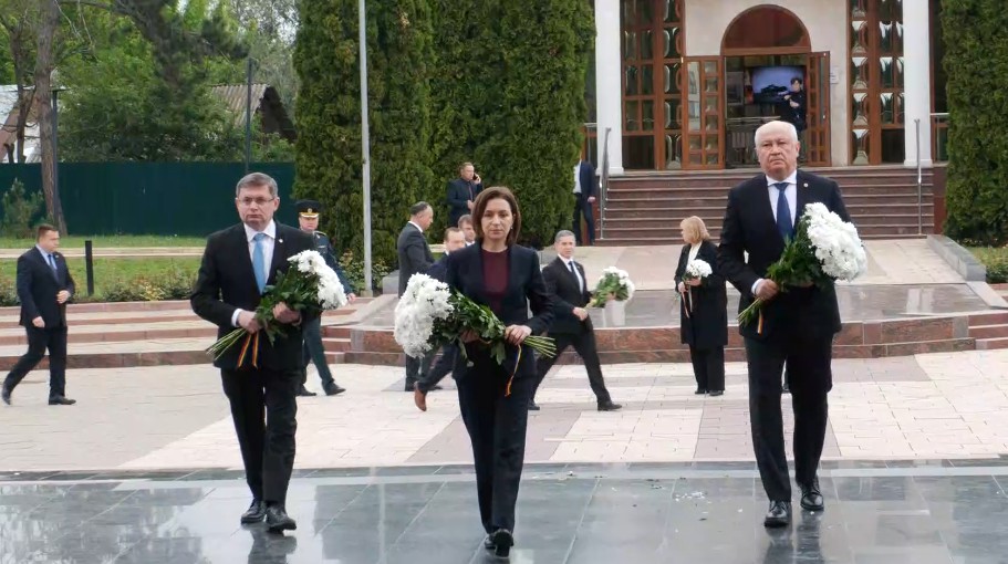 Maia Sandu: Îi comemorăm pe cei care și-au dat viața pentru a readuce pacea pe continent. Iar UE reprezintă cel mai puternic proiect de pace