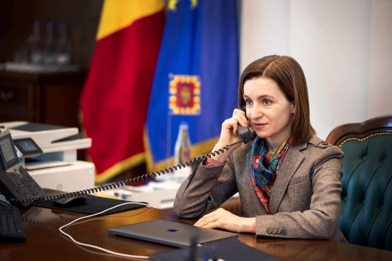 Maia Sandu a purtat convorbiri telefonice cu lideri europeni pentru avansarea negocierilor de aderare la UE