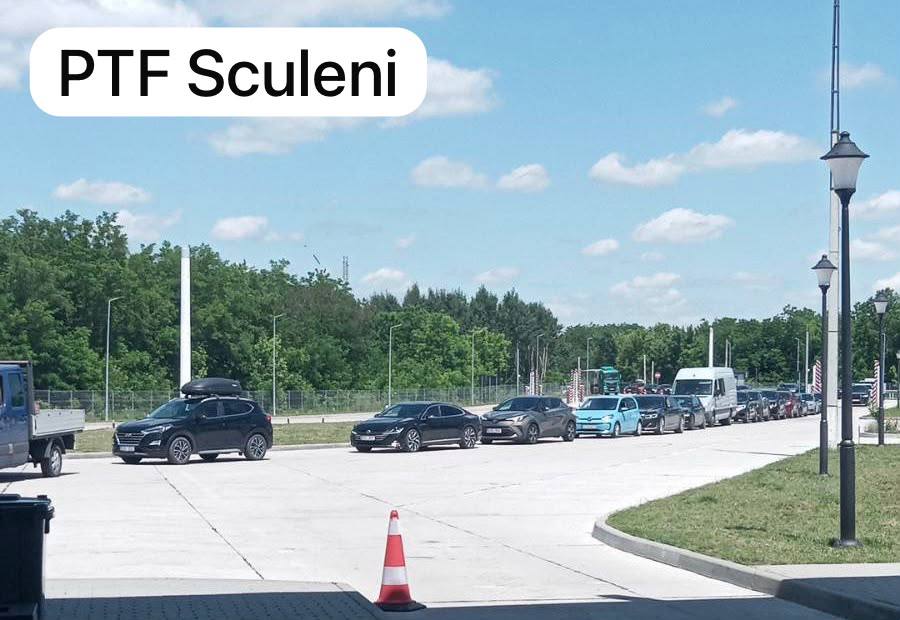 Atenție, călători! Aglomerație mare la postul de frontieră Sculeni