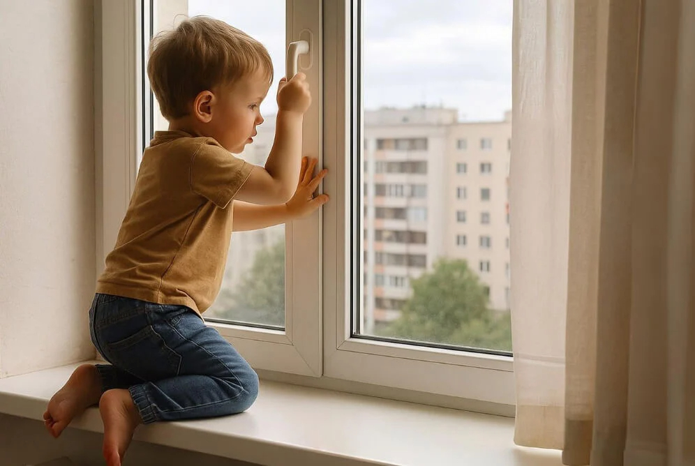 Vara crește riscul căderii copiilor de la ferestre. Părinții, îndemnați să supravegheze strict minorii pentru a preveni tragediile