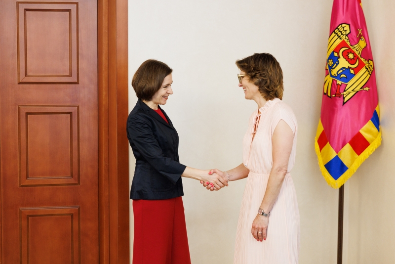 Maia Sandu a discutat cu Jessika Roswall, comisar european pentru mediu, despre avansarea parcursului european al R. Moldova