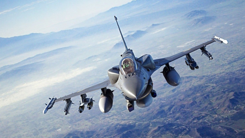 O nouă dronă rusească a fost doborâtă de un avion F-16 deasupra apelor teritoriale ale României