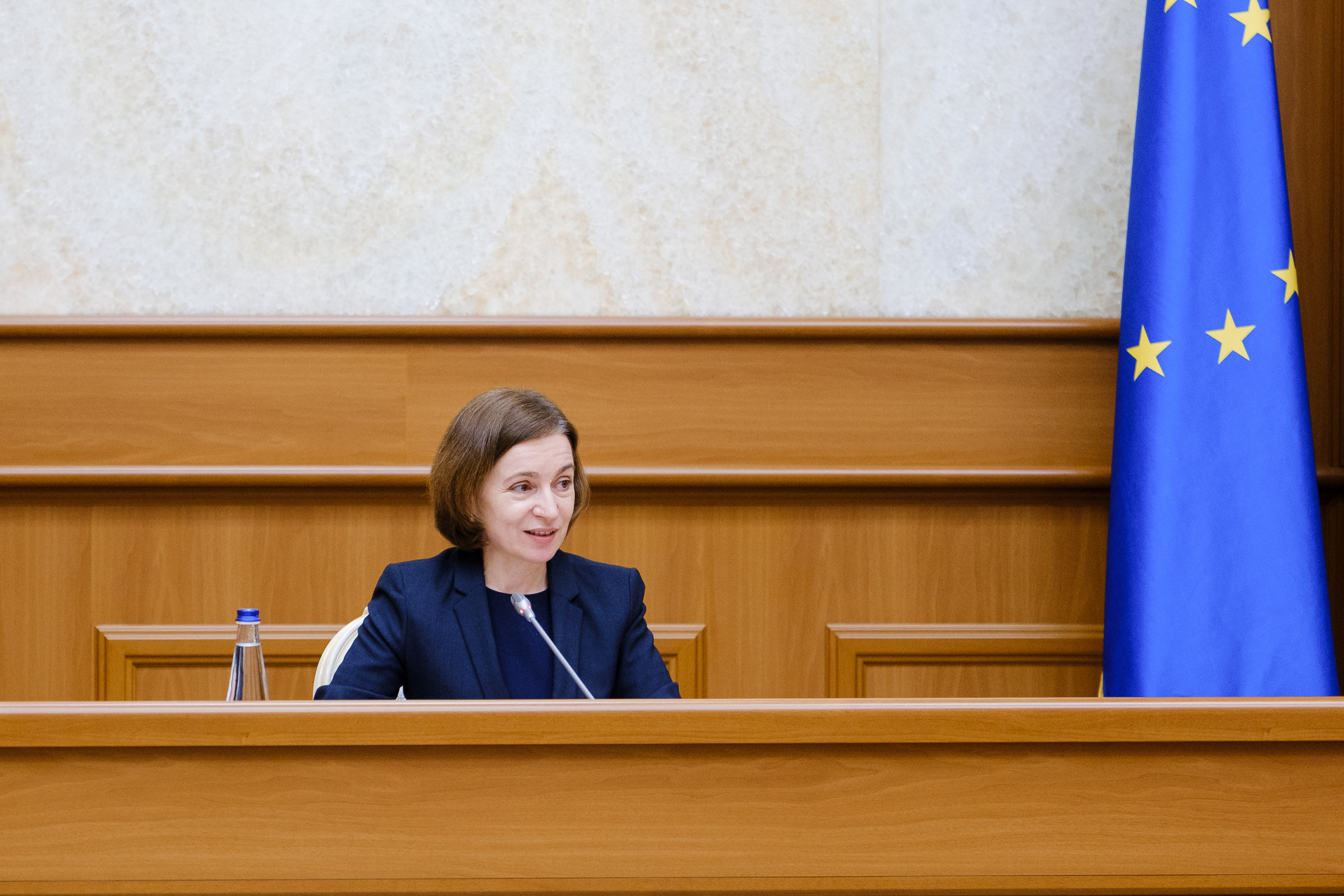 FOTO // Maia Sandu a convocat prima ședință a Comisiei pentru Integrare Europeană cu noul Guvern. Accent pe reformele din justiție