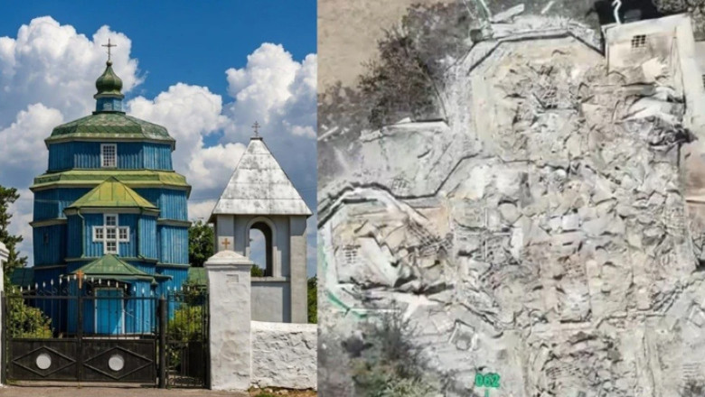 Rușii au aruncat în aer singura biserică cazacă din lemn din secolul al XVIII-lea din Ucraina. Lăcașul era subordonat Patriarhiei ruse