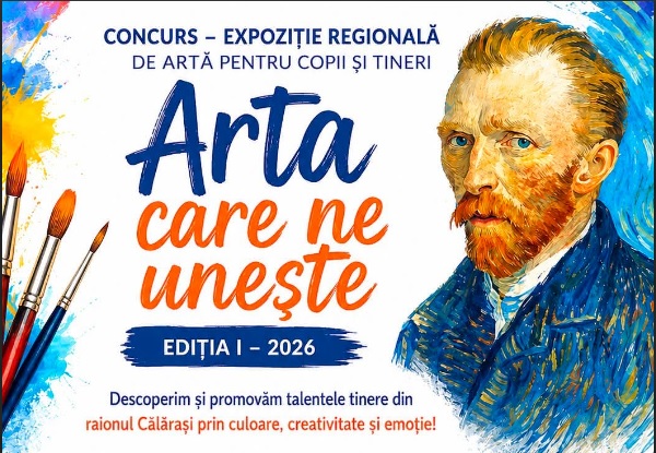„Arta care ne unește” // Copiii și tinerii din Călărași își expun creațiile și luptă pentru premii, într-un concurs susținut de ICR