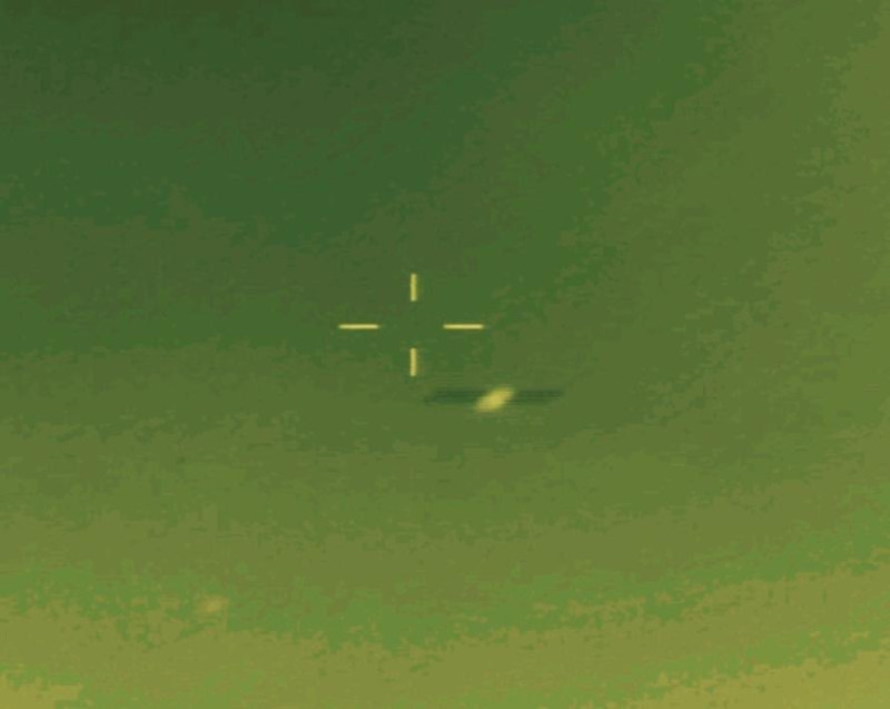 FOTO // Primele imagini din timpul misiunii de doborâre a dronei care a violat spațiul aerian al României